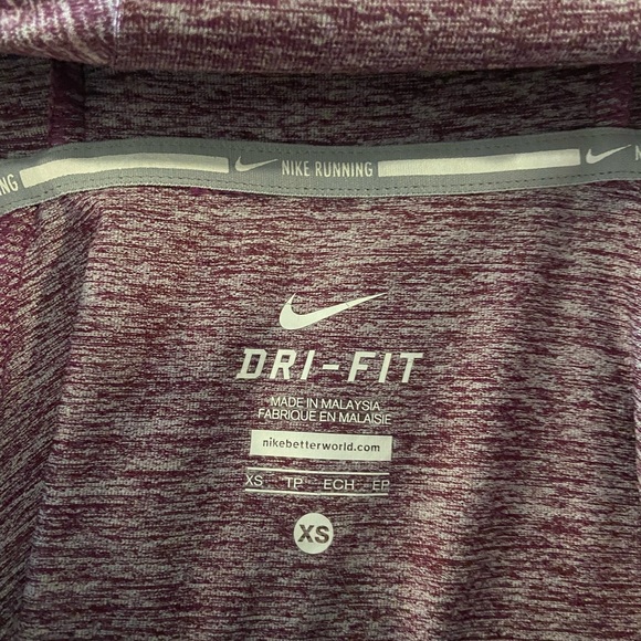 Purple Dry fit Nike Hooded Long Sleeve XS - Picture 4 of 5